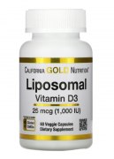 Заказать California Gold Nutrition Liposomal Vitamin D3 1000 ME 60 вег капс