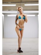 Заказать BonaFide Купальник No No Dramma (Dark Mint & White)